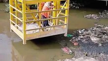 Workers Lowered into Sewage Water by Crane | Must-See Safety Fail