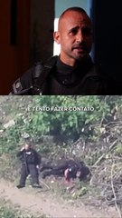 Vídeo mostra policial sendo baleado em mata