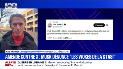 L'Union européenne a infligé une amende de 120 millions d'euros à l'application X. Elon Musk a déclaré que "l'UE devrait être abolie"