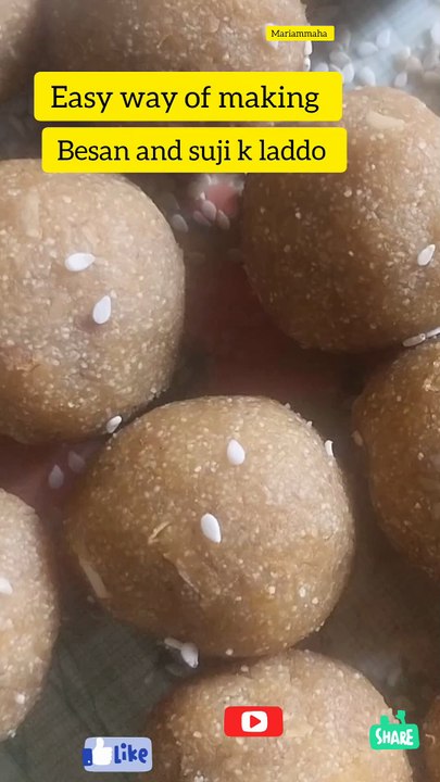 Easiest way of making besan suji k laddo winter special recipe
