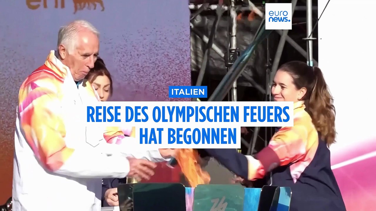 Olympische Flamme startet Italien-Tour – emotionaler Auftakt in Rom