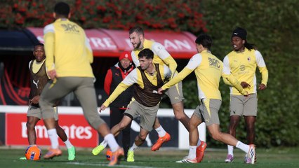 Allenamento in preparazione al Torino