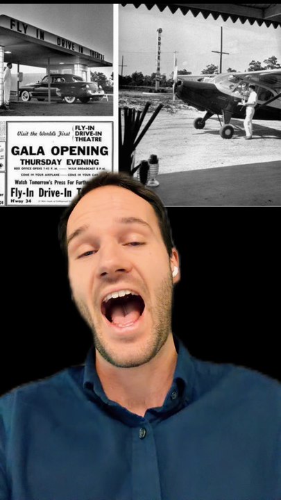 Un DRIVE IN pour les AVIONS ?!