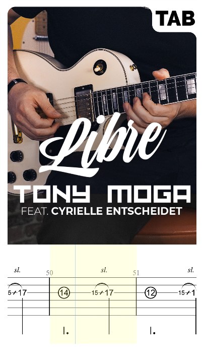 Tony Moga ft Cyrielle Entscheidet - Libre (Guitar Tab)