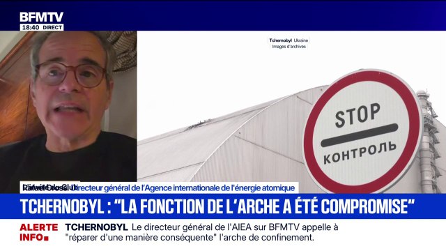 Tchernobyl: Rafael Grossi, directeur général de l'Agence internationale de l'énergie atomique, déclare qu'il est urgent de réparer l'arche de confinement