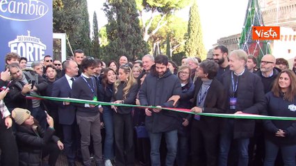 Atreju 2025, il taglio del nastro per la kermesse di FdI nei giardini di Castel Sant'Angelo