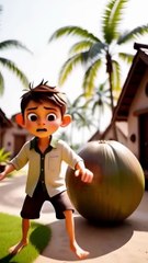“Lilliput vs The Unbreakable Coconut _ Hariput Funny Mini Adventure” #lilliput #shorts #animation