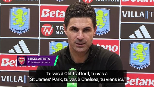 Arteta après la défaite contre Villa : Il est temps de réagir