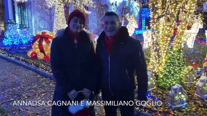 Melegnano, inaugurata la Casa di Babbo Natale 500mila luci led