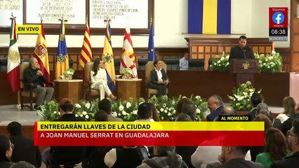 Joan Manuel Serrat recibe las llaves de la ciudad en Guadalajara