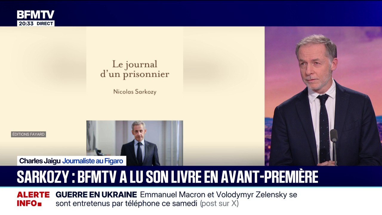 "Le Journal d'un prisonnier" de Nicolas Sarkozy: "C'est un risque important pour lui de faire ce livre", explique Charles Jaigu, journaliste au Figaro, qui a pu s'entretenir avec l'ancien président de la République