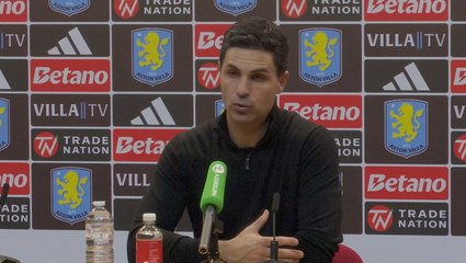 Watch: Mikel Arteta reacts to Arsenal’s dramatic Aston Villa loss