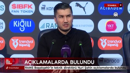Başakşehir-Fenerbahçe maçının ardından Nuri Şahin açıklamalarda bulundu