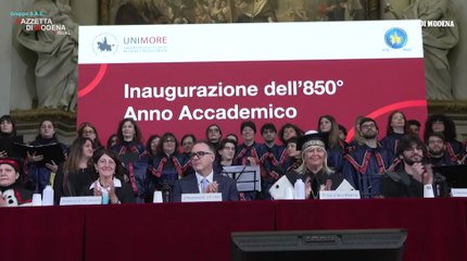 Unimore, inaugurato l'anno accademico con il presidente di Confindustria Emanuele Orsini