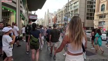 ❤ Madrid Walking 4K ❤ Gran Vía - Summer 2024 (20th July)