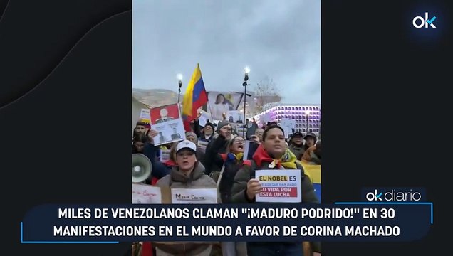 Miles de venezolanos claman ¡Maduro podrido! en 30 manifestaciones en el mundo a favor de Corina Machado