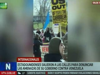 Internacionales | Miles de ciudadanos estadounidenses protestaron contra amenazas hacia Venezuela