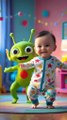 💕Baby dancing💞 😂 Funny Baby DANCE with Alien 👽 | Cutest & Funniest Kids Video Ever #FunnyBaby #BabyDance #AlienDanc