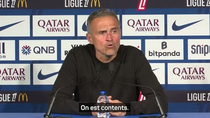 PSG - Enrique : "Une soirée presque parfaite"