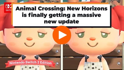 Animal Crossing: New Horizons is finally getting a massive new update