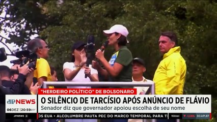Tarcísio não se manifesta após Flávio dizer que governador apoia seu nome