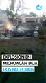 Fallecen 2 personas tras explosión de camioneta en Coahuayana, Michoacán