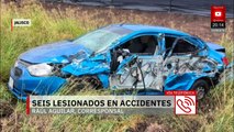 En Jalisco, fue cerrada la autopista Guadalajara-Colima por un accidente, dejando seis lesionados