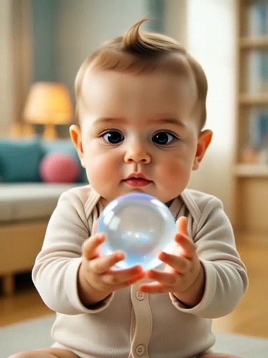 AI Funny Baby Playing With Magic Ball 😂