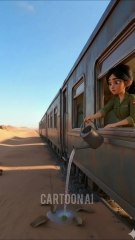 Lady soilder saved the Guava tree from Drying Out by Water it 😭#ai #save #water #plant #shorts