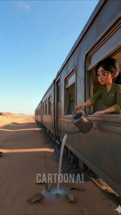 Lady soilder saved the Guava tree from Drying Out by Water it 😭#ai #save #water #plant #shorts