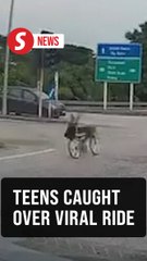 Two teenagers detained over viral basikal lajak video