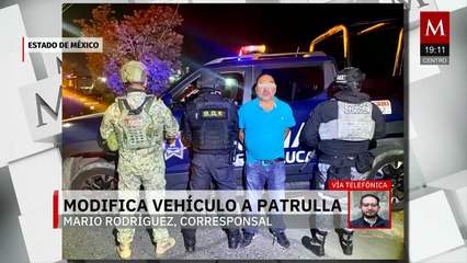 En Toluca, detienen a hombre por modificar vehículo y simular ser oficial