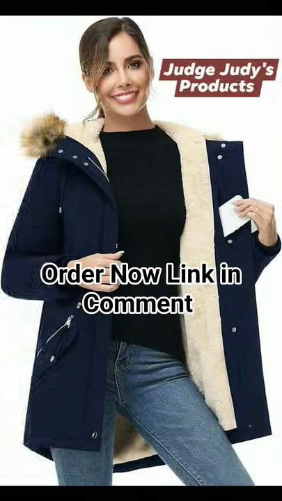 Warm Waterproof Winter Coat for Women – Sherpa Lined Parka   Stay cozy and stylish this winter with this waterproof parka jacket!