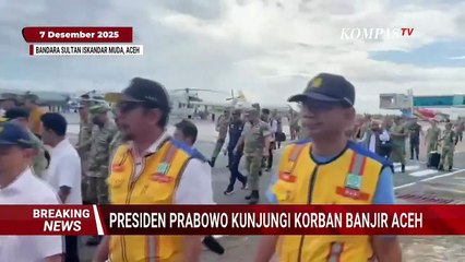 Detik-Detik Prabowo Tiba di Aceh Tinjau dan Kunjungi Korban Banjir-Longsor