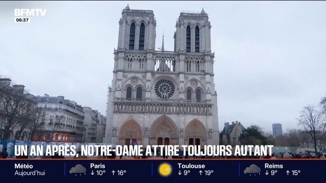 Un an après sa réouverture, la cathédrale Notre-Dame de Paris attire de plus en plus de visiteurs