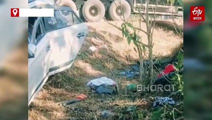 सड़क हादसे में 5 की मौत, जशपुर में मेला देखकर लौट रहे लोगों की कार ट्रेलर से टकराई