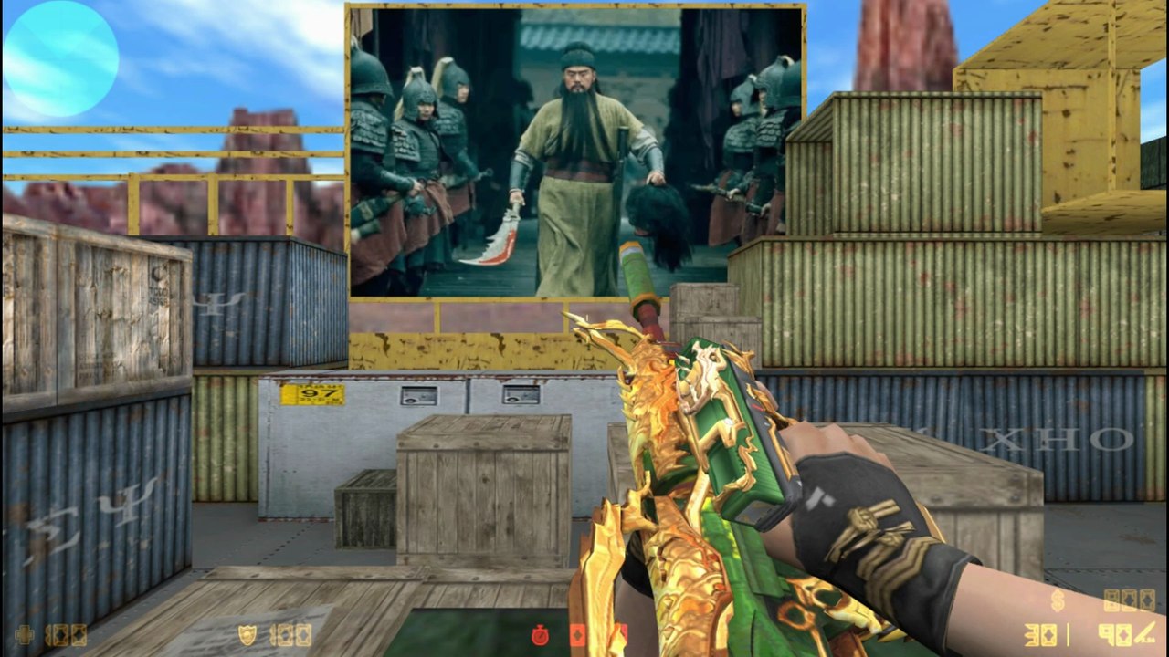 CrossFire Guan Yu Spirit Weapon Set Showcase | Counter-Strike 1.6
