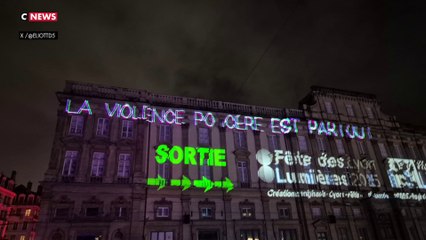 Lyon : des messages anti-police et anti-RN projetés pendant la Fête des Lumières