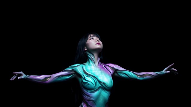 【BodyCanvas】 Aurora Veil (4K Cinematic Visuals)