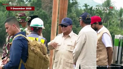Prabowo Tiba di Bireuen Aceh, Temui Korban Banjir hingga Tinjau Perbaikan Jembatan Penghubung