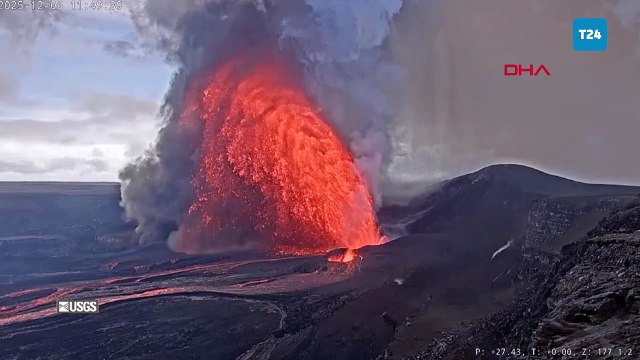 Hawaii'deki Kilauea Yanardağı yeniden lav püskürttü