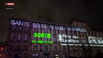 Lyon : Des messages incitant à la haine contre la police et le Rassemblement National projetés sur les murs hier soir pendant 