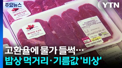 고환율에 물가 들썩...밥상 먹거리·기름값 '비상' / YTN