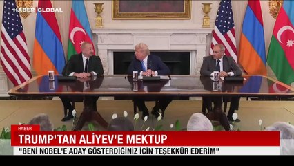 Trump'tan Aliyev’e teşekkür mektubu: "Beni Nobel’e aday göstermenizden onur duydum"