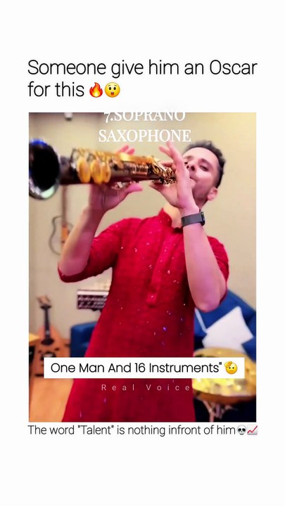 16 Instruments in 1 Minute   Raghav Sachar x Real Voice