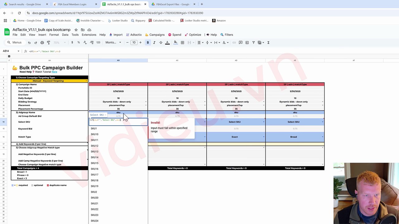 Phần 5b - Bulk Campaign Builder