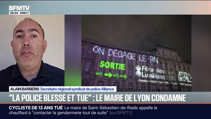 Alain Barberis (Alliance Police) dénonce des propos "inadmissibles et indignes" après la projection de messages anti police à Lyon