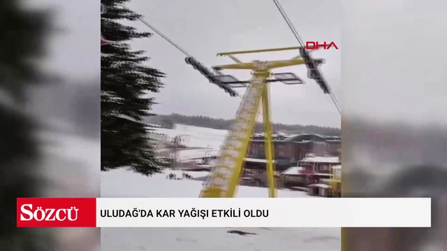 Uludağ'da kar yağışı etkili oldu