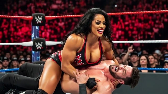 Queen of the Ring. (FBB vs Man Mixed Wrestling, Female Body Builder vs Man Mixed Wrestling.)