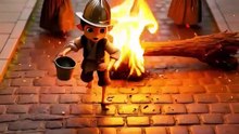 _Tiny Firefighter vs Giant Matchstick _ A Lilliput Disaster!_  #cartoon #funny #anime #disney